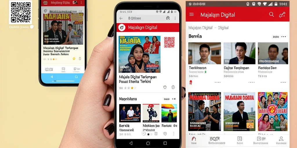 Antarmuka menarik dan fungsional dari aplikasi 8QR.