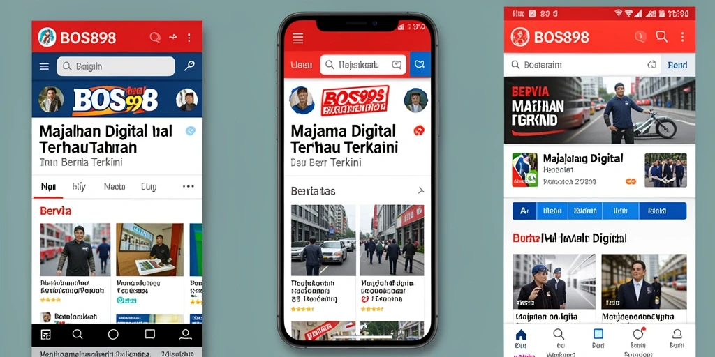Tampilan antarmuka aplikasi BOS898 yang menarik dan mudah digunakan.