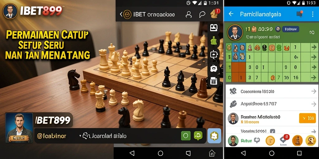 Antarmuka aplikasi Catur IBET899 yang intuitif dan menarik.