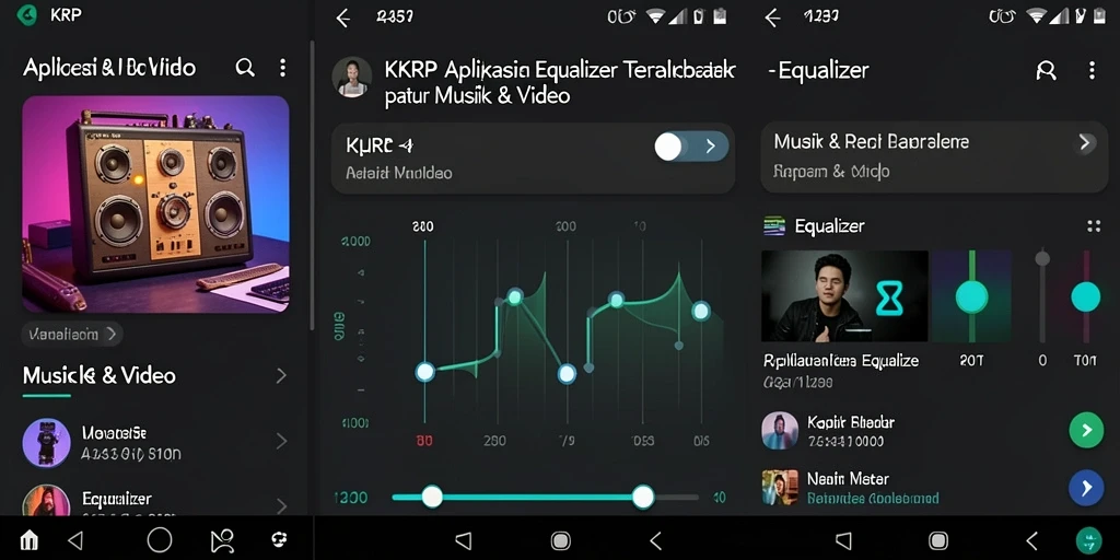 Antarmuka KKRP yang sederhana dan mudah digunakan untuk Equalizer.