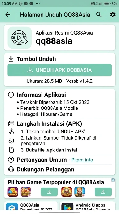 Cara Mudah Unduh dan Instal qq88asia APK di Android