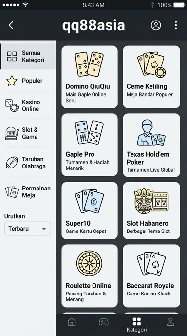 Aplikasi Populer & Kanal Uji — Katalog qq88asia